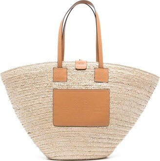 Straw Tote Beach Bag