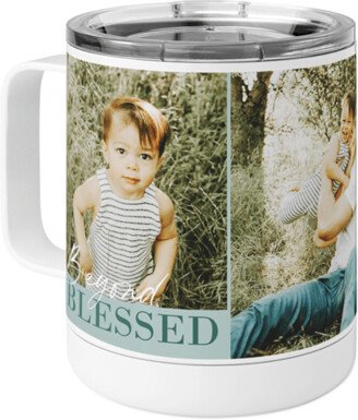 Travel Mugs: Beyond Blessed Stainless Steel Mug, 10Oz, Green