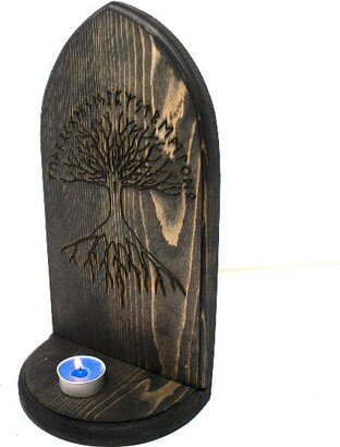 Yggdrasil & Elder Futhark Runes Altar