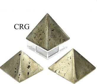 Qty 1 - Pyrite Pyramid From Peru 65-75mm Avg