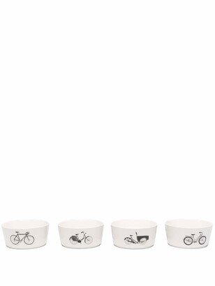 Bikes snack bowls set of 4