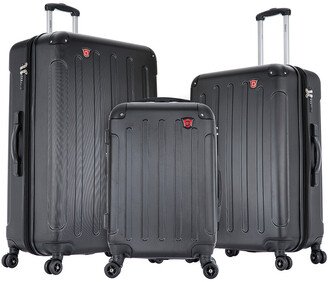 Dukap 3Pc Hard-Side Luggage Set With Usb Port