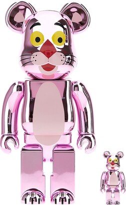 Be@rbrick 100% & 400% Pink Panther Chrom Ver.