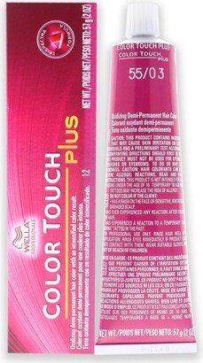 Color Touch Plus Haircolor - 55 03 Intense Light Brown-Natural Gold by for Unisex - 2 oz Hair Color