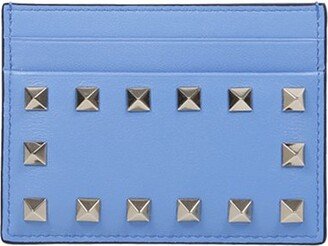 Garavani Rockstud Logo Detailed Cardholder-AA