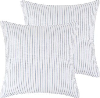 Home Tobago Stripe 2 Piece Sham Set, European