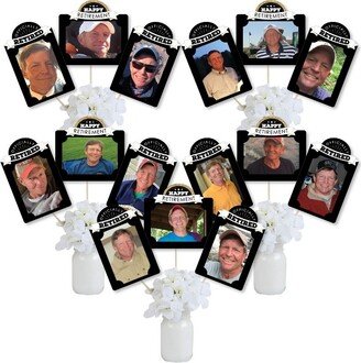 Big Dot of Happiness Happy Retirement - Retirement Party Picture Centerpiece Sticks - Photo Table Toppers - 15 Pieces