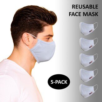 Primeware Inc. Reusable Plain Face Mask For Adults (5-pack)