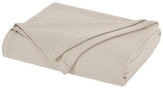 Deluxe Woven Beige Blanket