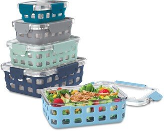 Ello Duraglass Mixed 10-Pc. Food Storage Container Set, Blue