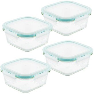 Lock n Lock Purely Better Glass 8-Pc. Square 17-Oz. Food Storage Containers