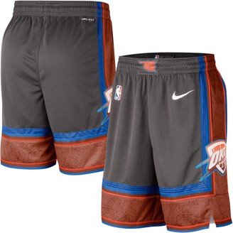 Men's Anthracite Oklahoma City Thunder 2022/23 City Edition Swingman Shorts