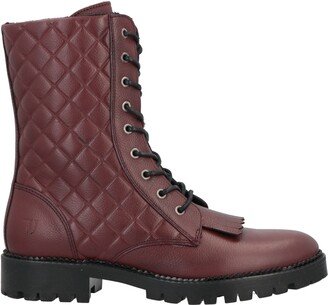 Ankle Boots Burgundy-AC