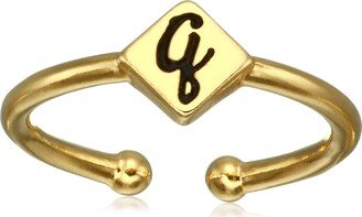 Women's Initial Q Adjustable Ring