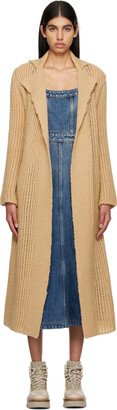 Beige Open Cardigan