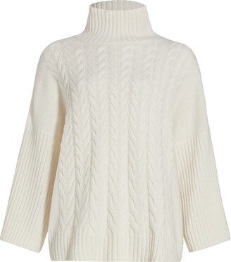 Okra Cashmere Cable-Knit Sweater