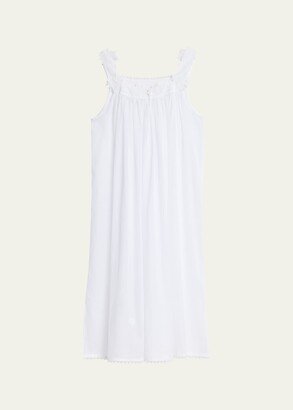 Celestine Florence Ruched Lace-Trim Nightgown