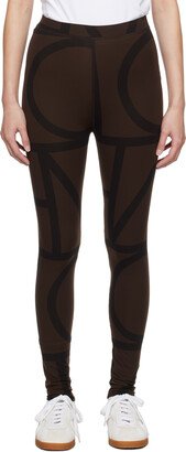 Brown Monogram Leggings