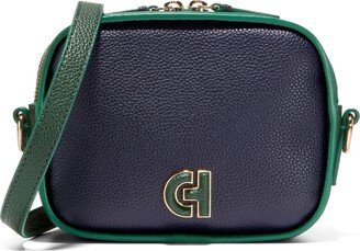 Essential Crossbody Leather Camera Bag - Evening Blue, Scarab, Aventurine