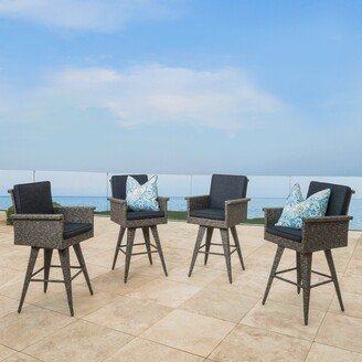 Puerta Outdoor Wicker Barstool with Cushions