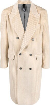 Corduroy Double-Breasted Coat