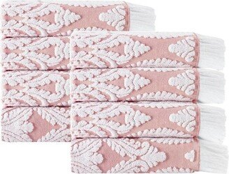 8pc Laina Turkish Cotton Hand Towel Set Pink