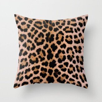 Cheetah Pattern Throw Pillow