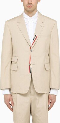 Khaki single-breasted jacket