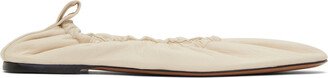 Off-White Glove Ballerina Flats