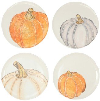 Pumpkins Assorted Salad Plates, Set of 4