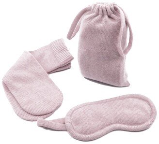 Cashmere Socks, Eyemask And Pouch-AA