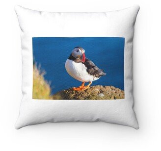 Puffin Pillow - Throw Custom Cover Gift Idea Room Decor