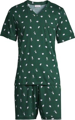 Road Trip Graphic Cotton Pajamas-AA