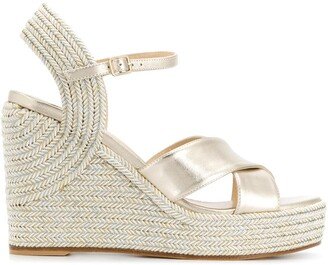 Dellena 100mm espadrille wedges