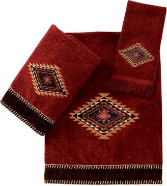 Mojave 3 Pc Towel Set - Brick