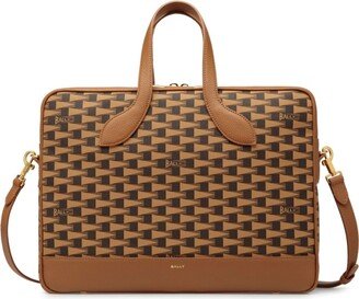 Pennant monogram briefcase