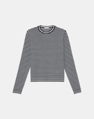 Plus Size Fine Gauge Cashmere Stripe Sweater