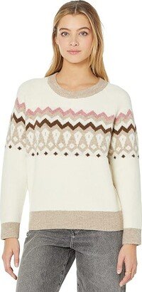 Fair Isle Markham Pullover Sweater (Antique Cream) Women's Sweater