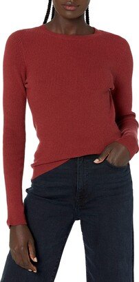 Women's Amber Fitted Ribbed Crew Neck Sweater