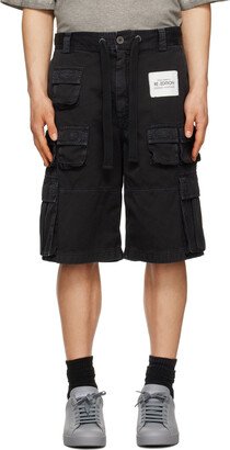 Black Cargo Shorts