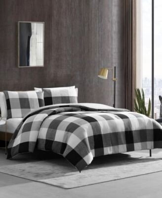 Closeout Prospect Plaid Duvet Cover Set Collection