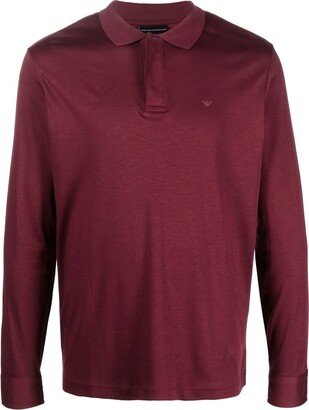 Long-Sleeve Polo Shirt-AB