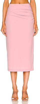 for FWRD Twist Midi Skirt in Pink