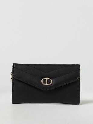 Twinset wallet bag in saffiano synthetic leather