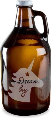 Dream Big Unicorn 64 Ounce Beer Wine Growler