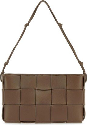 Mud Nappa Leather Mini Cassette Shoulder Bag