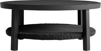 Cayman Black Aluminum Outdoor Round Conversation Table