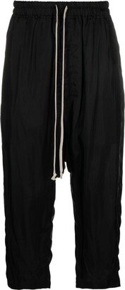 Drawstring Cropped Track Pants-AA