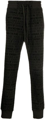 Monogram-Pattern Drawstring Track-Pants