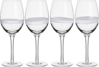 Organic Band 14.5-oz White Wine Glasses 4-Piece Set